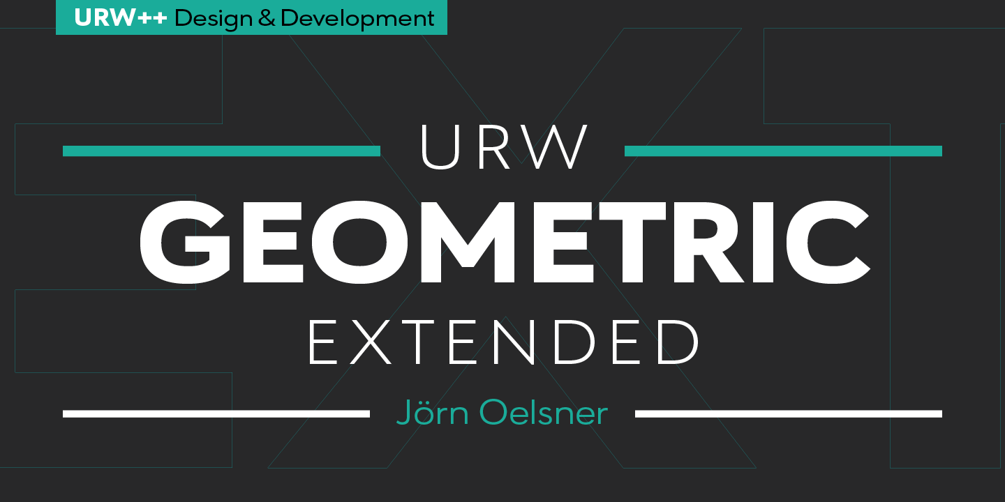 Przykład czcionki URW Geometric Extended SemiBold